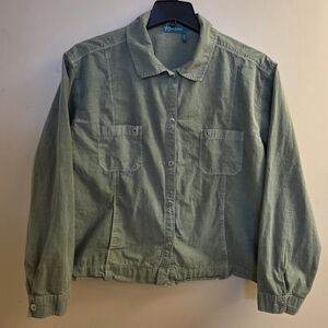 Fresh Produce Green Shacket Shirt XXL